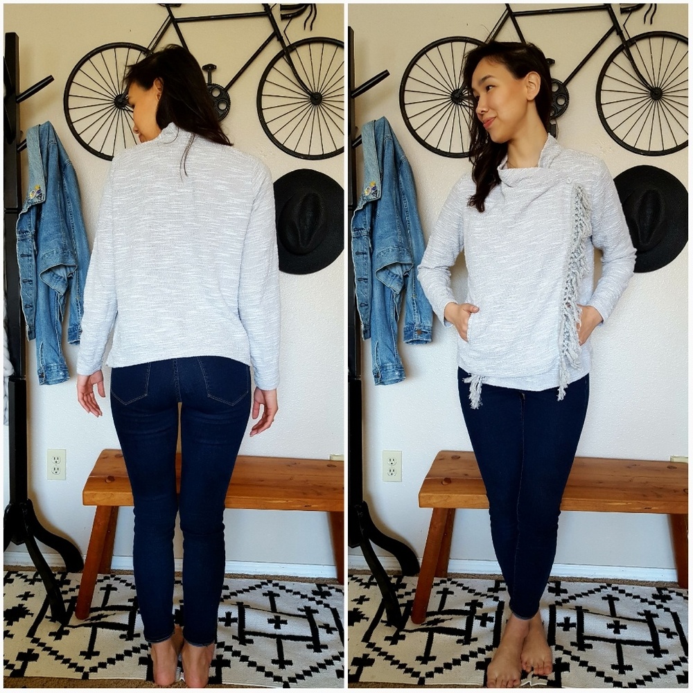 Gray sweater